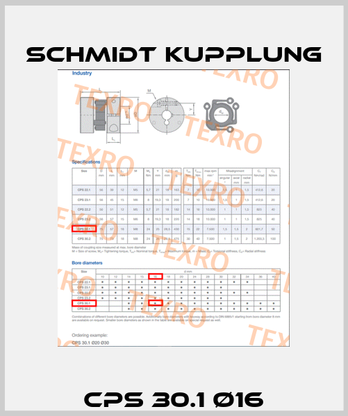 CPS 30.1 Ø16 Schmidt Kupplung