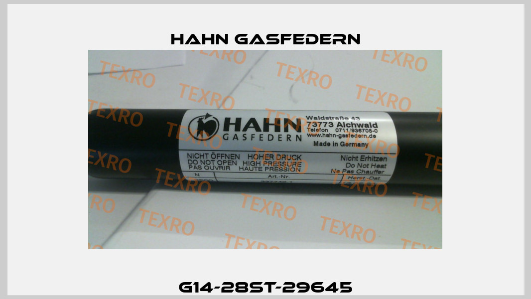G14-28ST-29645 Hahn Gasfedern