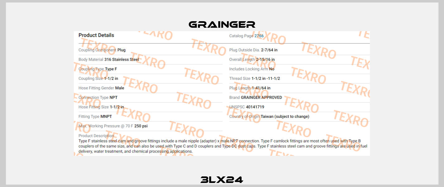 3LX24 Grainger