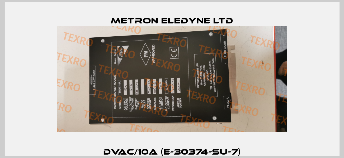 DVAC/10A (E-30374-SU-7) Metron Eledyne Ltd