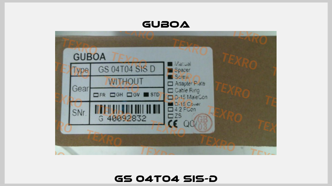 GS 04T04 SIS-D Guboa