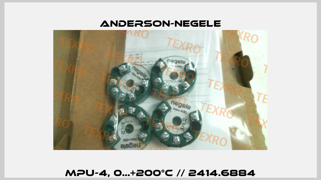 MPU-4, 0...+200°C // 2414.6884 Anderson-Negele